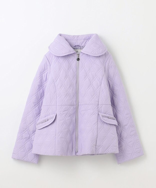 組曲 KIDS 【150-170㎝】中綿キルト コート ラベンダー系