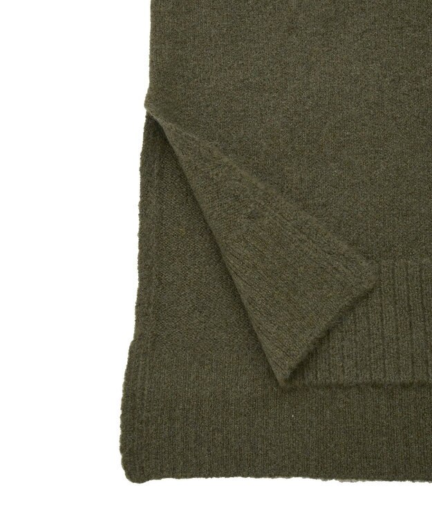 YECCA VECCA 袖レイヤードソフトニット Charcoal Gray