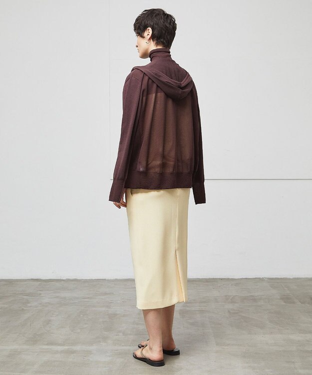 BEIGE， 【洗える】CARNOT / ニットパーカー Ecru