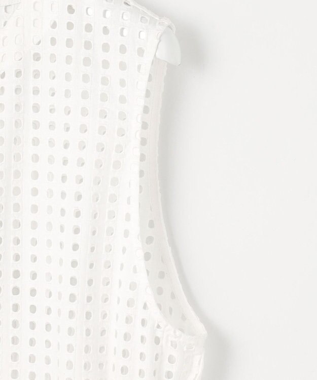 23区 【Indian Factory】アイレットレース ジレ ホワイト系