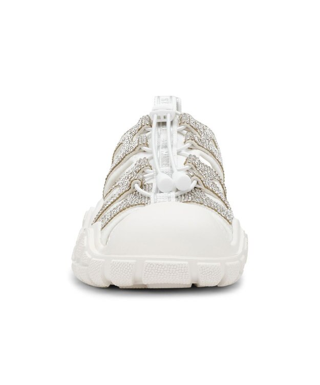 STEVE MADDEN MIDNITE ラインストーンスポーツサンダル シルバー