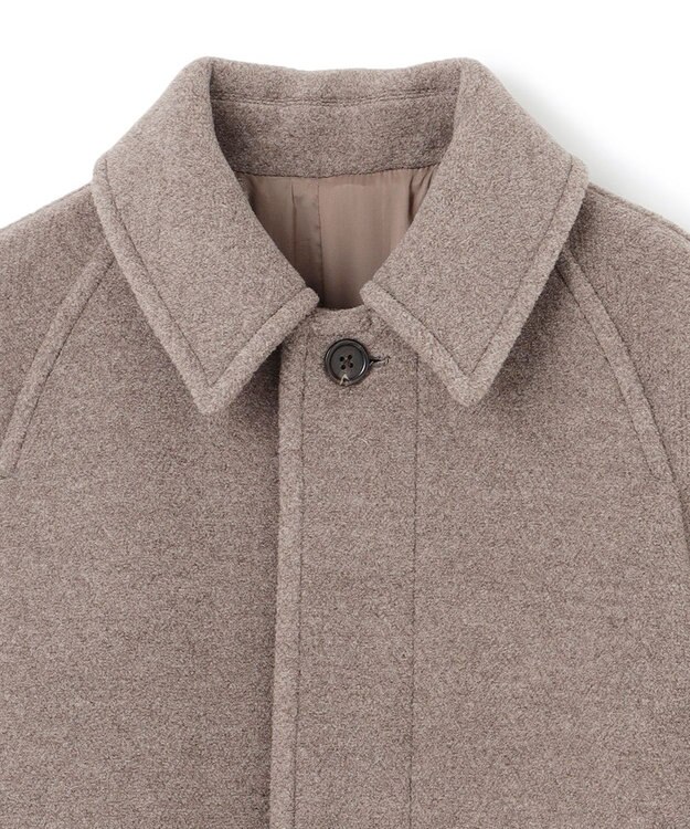 JOSEPH HOMME 【LEON 掲載】【HIGH GRADE LINE】ウールトリプルパイル　ステンカラーコート ベージュ系