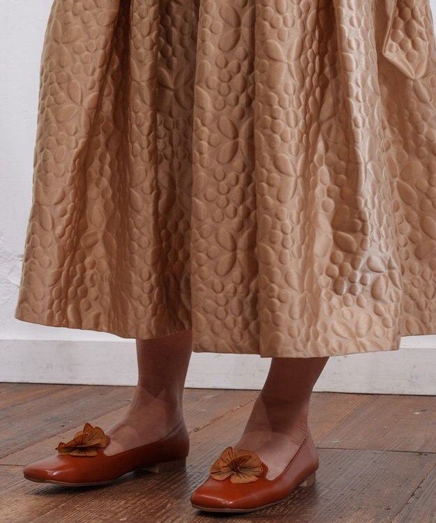 muuc 【土の凹凸を表現したナイロン素材】テレイン スカート ベージュ