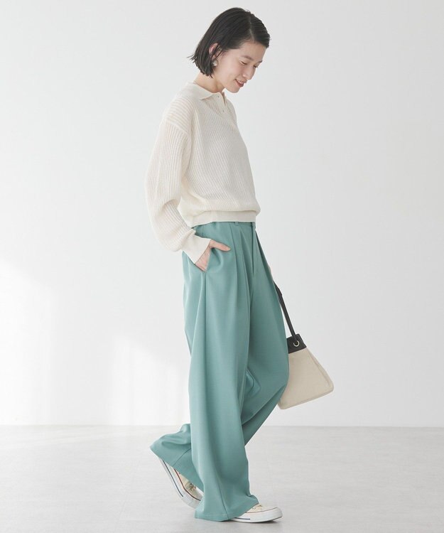 AMERICAN HOLIC タックワイドパンツ Green