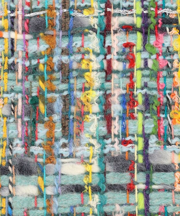 TOCCA 【フランス製】TWEED STOLE ストール スカイブルー系