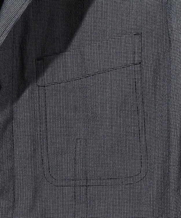 JOSEPH ABBOUD 夏ブルゾン【JAPANファブリック/清涼/軽量】ダブルワッシャーストレッチ ブルゾン ネイビー系