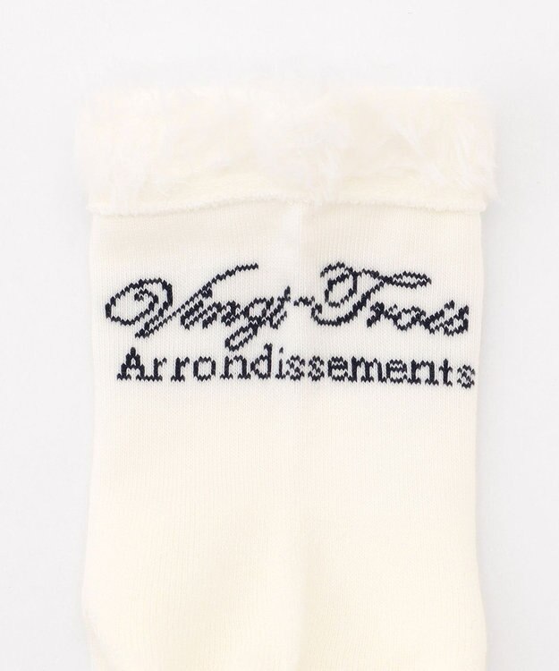 23区GOLF 【WOMEN】ふわもこボアニットソックス 18cm ホワイト系