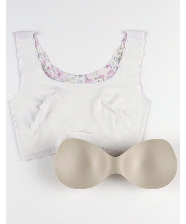 WACOAL 【GOCOCi ゴコチ】 ノンワイヤーブラ ハーフトップ まるでつけていないような着ごこち フラット仕上げ ホックなし CGG535 /ワコール ワイン