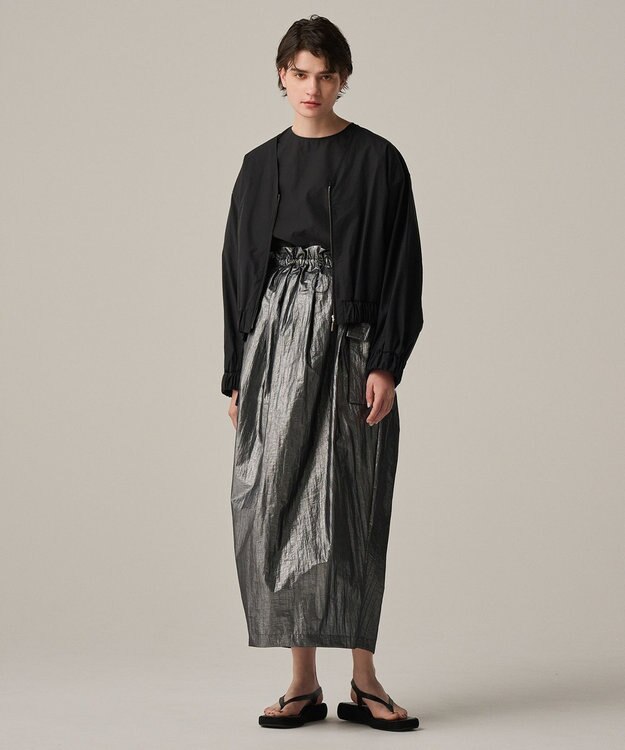 uncrave フォイル スカート（uncrave WHITE） メタルブラック