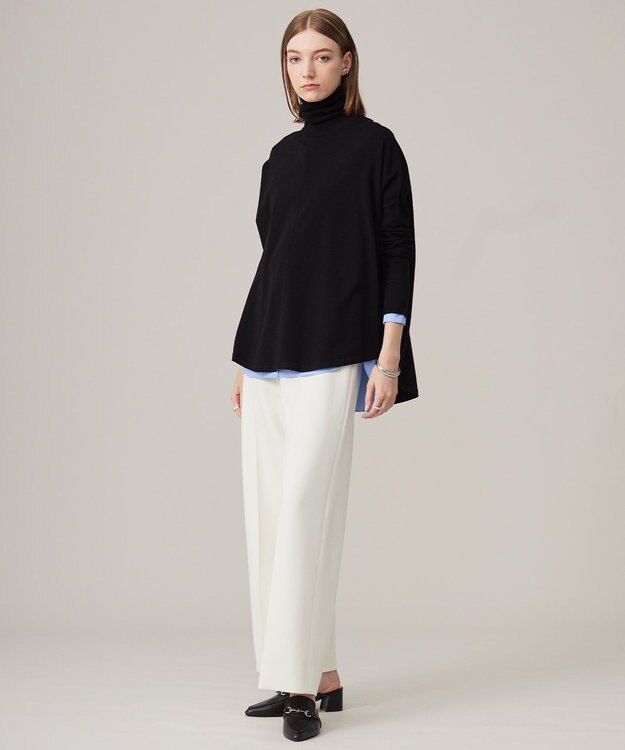 ICB 【洗える】 Peツイルダウンファブリック ワイドパンツ アイボリー系