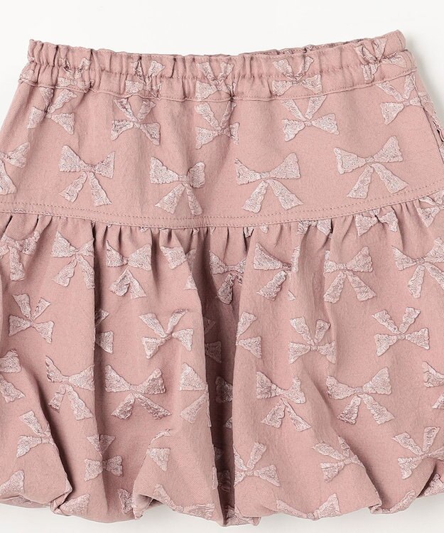 ANY KIDS リボン バルーンスカート ピンク