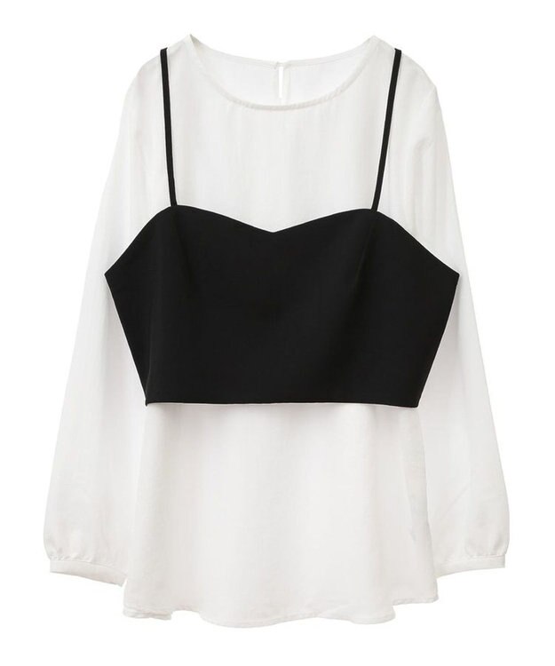 Green Parks ＳＥＴ２点　ビスチェ＋チュニック Black