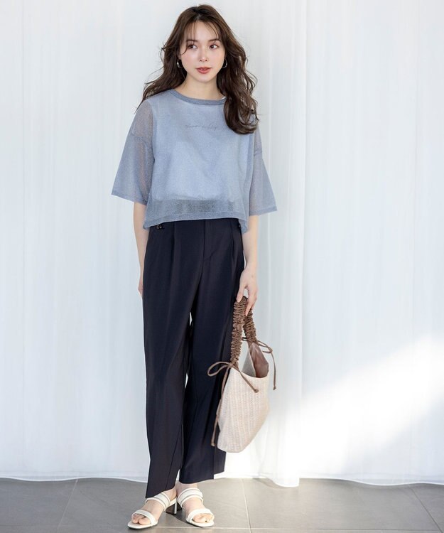 ANY SIS シャーリングサマー バッグ アイボリー