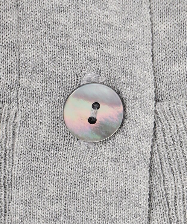 UNFILO L イージーカーディガン クロップド グレー