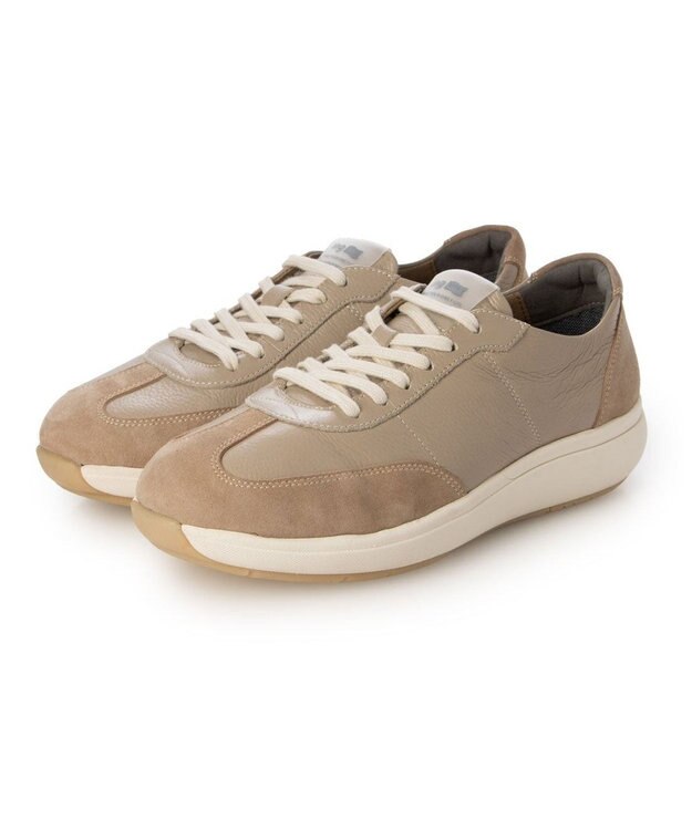 ing <ing>レザースニーカー ベージュ