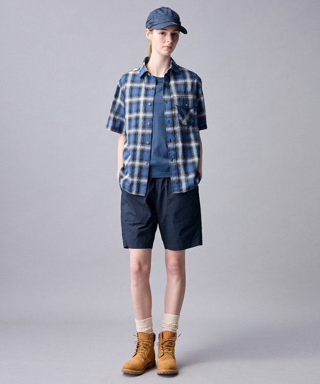 JOSEPH ABBOUD MOUNTAIN 【ECO撥水・軽量・パッカブル】エンボスストレッチプリント キャップ ネイビー系5