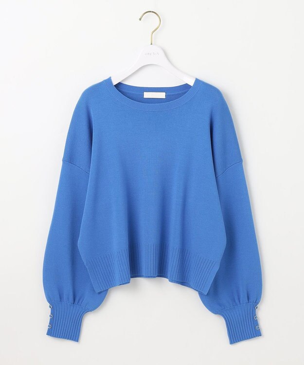 ANY SIS 【花粉対策】ドルマン ニット ブルー