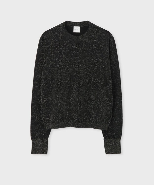Paul Smith ソフト クロップド ラメ ニット ブラック