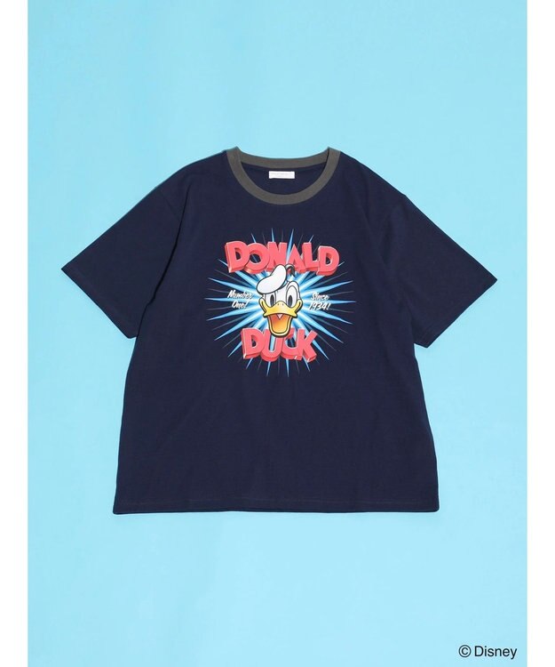 Green Parks ドナルドダック９０ｔｈ／アソートリンガー半袖ＴＥＥ Navy
