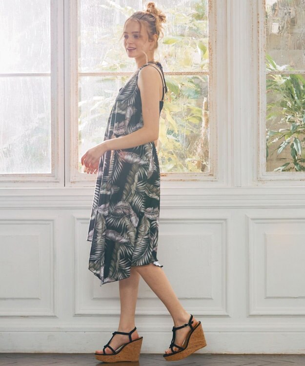 San-ai Resort（三愛水着楽園） WEB限定　ドレスパレオ3点セット【Beach Queen（ビーチクイーン）】 ブラック