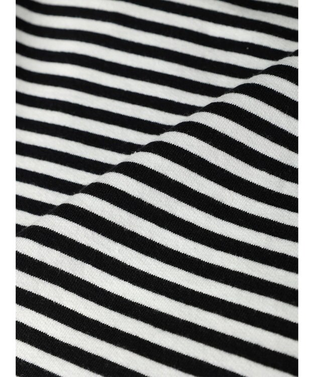 AMERICAN HOLIC 刺繍ロゴミニ裏毛ボートネックチュニック Border