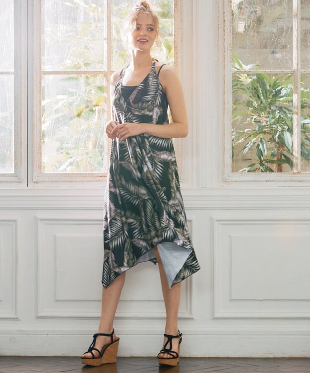 San-ai Resort（三愛水着楽園） WEB限定　ドレスパレオ3点セット【Beach Queen（ビーチクイーン）】 ブラック