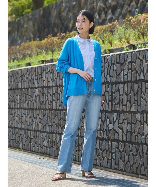 AMERICAN HOLIC ＵＶカットＶネックニットカーディガン Blue