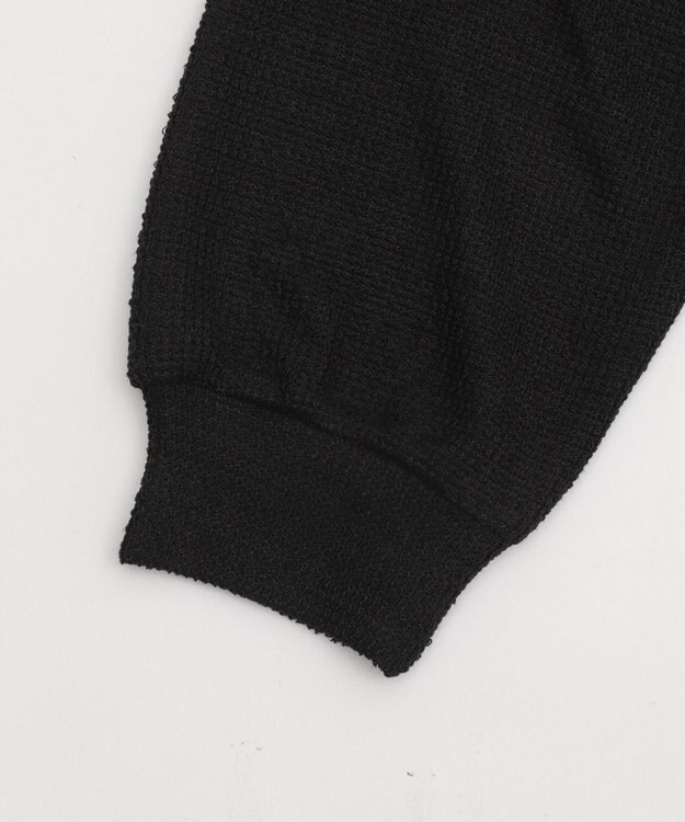 WEGO 【ユニセックス着用ITEM/MLサイズ展開】メッシュロゴジップパーカー ブラック