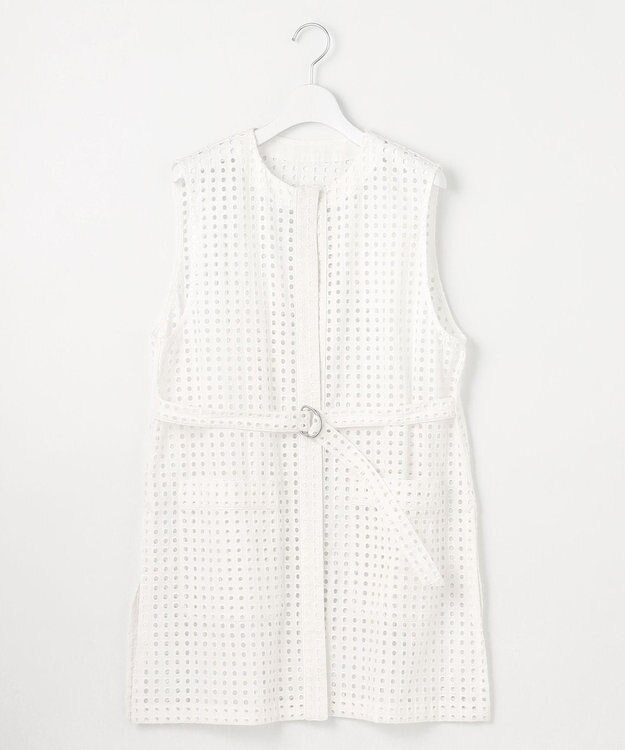 23区 【Indian Factory】アイレットレース ジレ ホワイト系