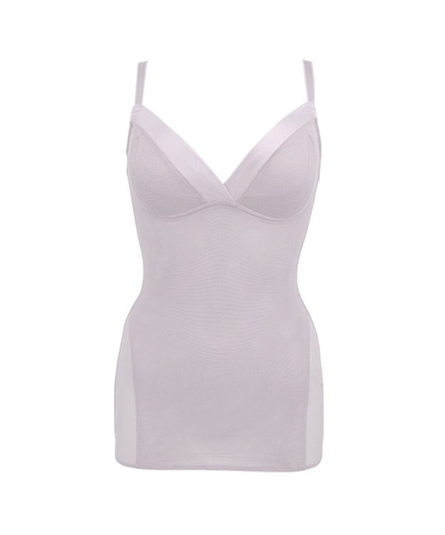 BRADELIS New York 【BRADELIS Me】 ハグミーブラキャミソール ノンワイヤー 補正 ブラキャミ ラベンダーグレー