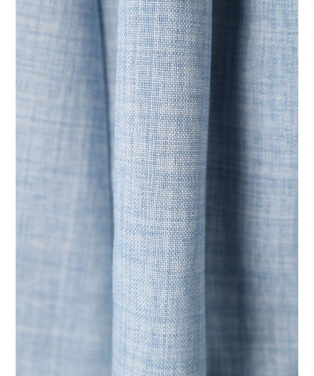 earth music&ecology アシメペプラムフレアバックレースミディ丈スカート Blue