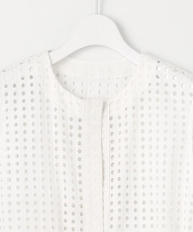 23区 【Indian Factory】アイレットレース ジレ ホワイト系