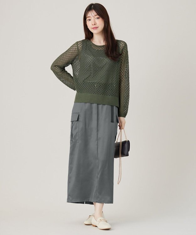 ANY SIS 【2SET】メッシュニット セット カーキ