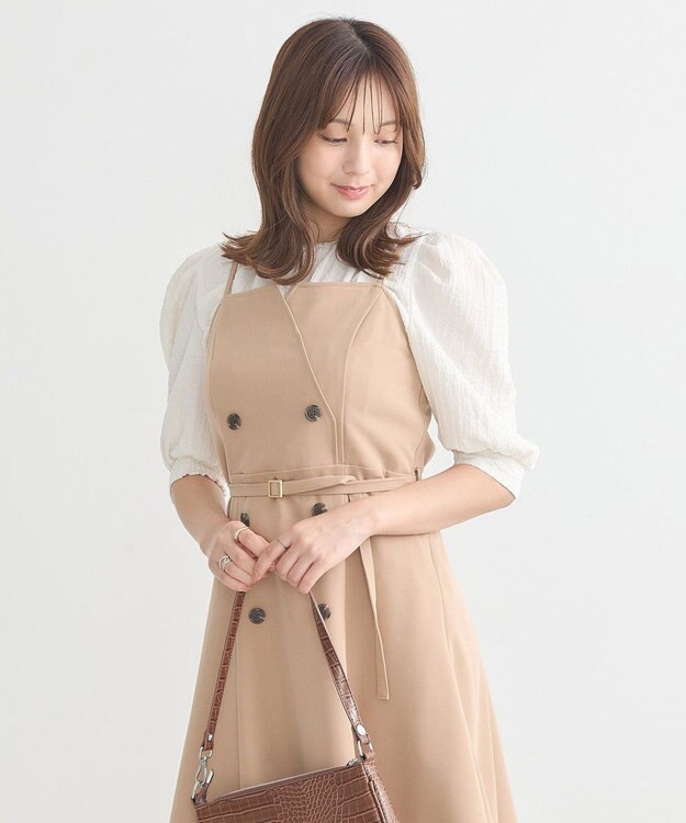 earth music&ecology ポコポコシャーリングトップス White