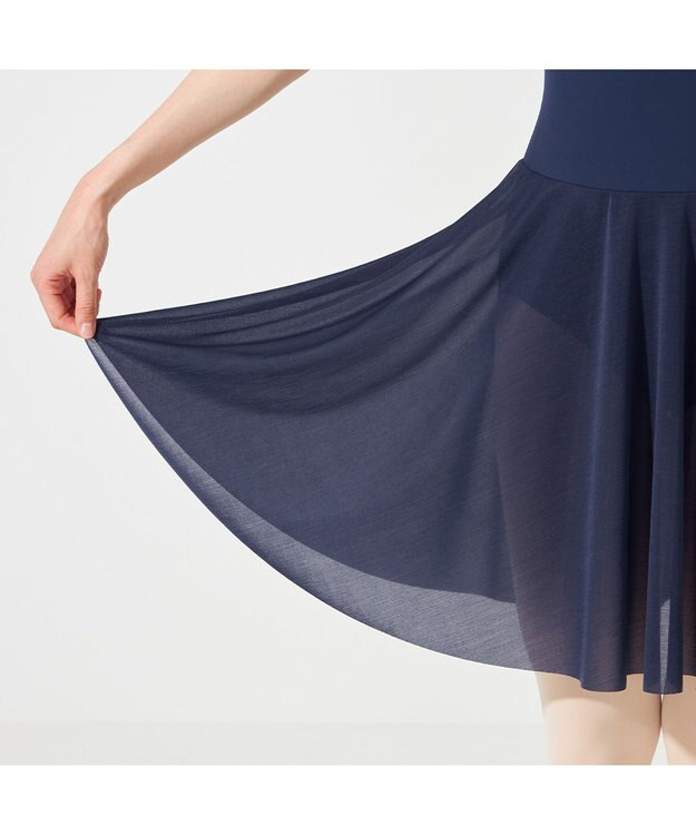 Chacott スカート付レオタード ネイビー