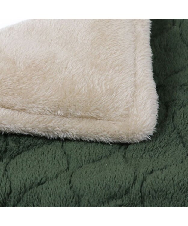 PET PARADISE ペットパラダイス 遠赤外線 マット 《オニオン柄》 角型 80×60cm 小型犬 カーキ