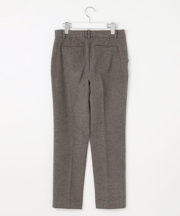 J.PRESS LADIES S 【洗える】チェルビック チェック テーパード パンツ ブラウン系3
