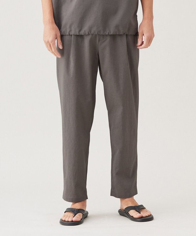 UNFILO MENS TENNEN TOUCH タックパンツ チャコール