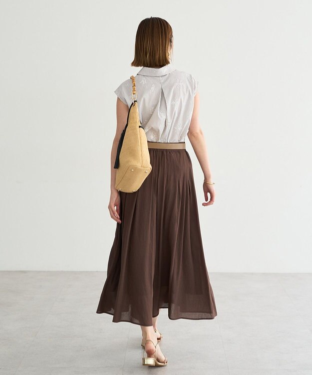 YECCA VECCA ドライタッチシアーキュロットパンツ Brown