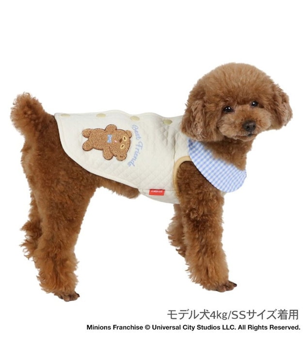 PET PARADISE ミニオン ティム 襟付きキルト ベスト 小型犬 キナリ
