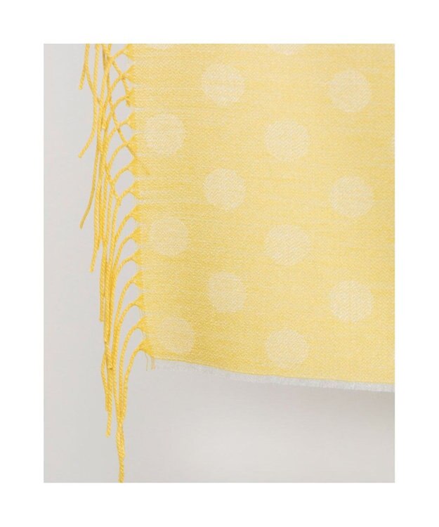 UNBILLION カシュネ cache nez / ドット柄ジャカードストール イエロー