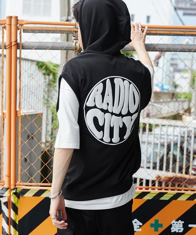 WEGO 【ユニセックス着用ITEM/MLサイズ展開】ノースリジップパーカー ブラック