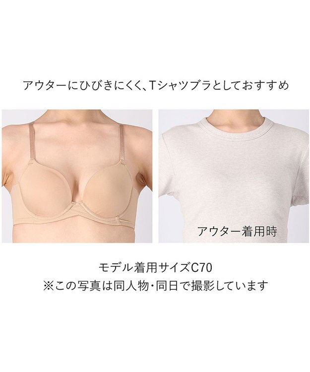 WACOAL ブラジャー サイズや体型特徴に合わせた設計 背中に段差がつきにくい アウターにひびきにくい レディース BXC410 /ワコール ブラック