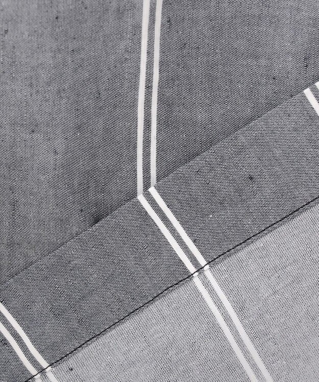 JOSEPH ABBOUD MOUNTAIN 【SPACE／UNISEX】JOE COTTONワイドストライプ シャツ ネイビー系2