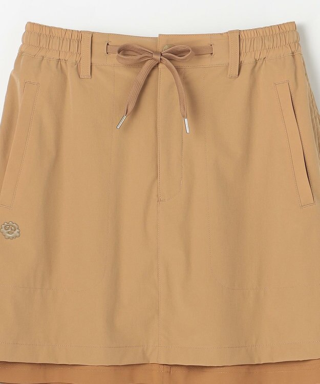 PW CIRCULUS 【蓄熱裏地】【WOMEN】バイカラースカート ゴルフウェア レディース ベージュ系