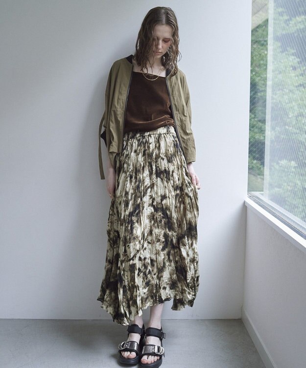 YECCA VECCA 【UVカット/接触冷感/遮熱】COOL5分袖MA-1 Charcoal Gray