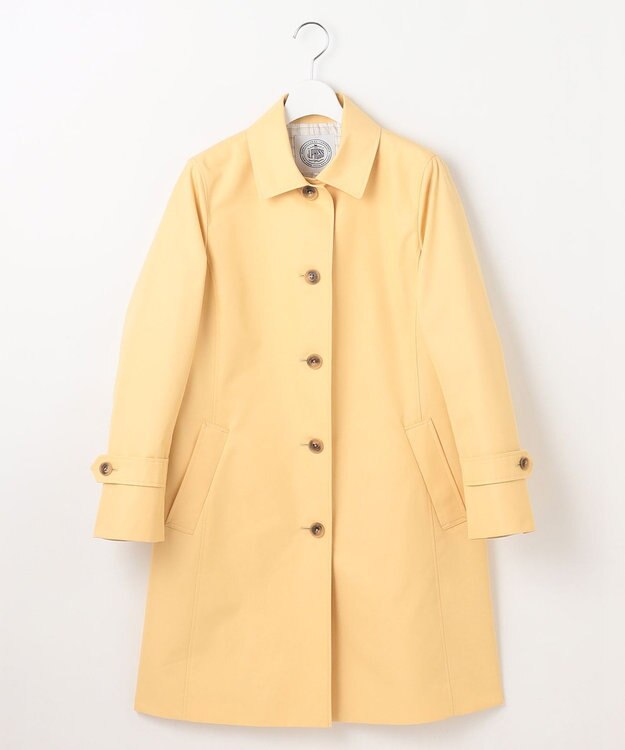 J.PRESS LADIES L 【撥水・WEB限定カラーあり】コットンポリエステル ツイル ロング コート イエロー系