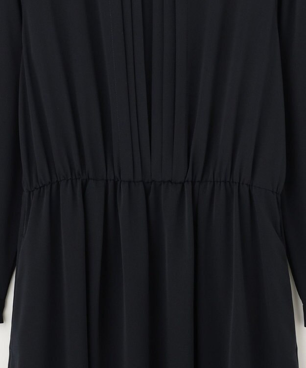 ANY SIS 【洗える】フロントタック ワンピース ネイビー