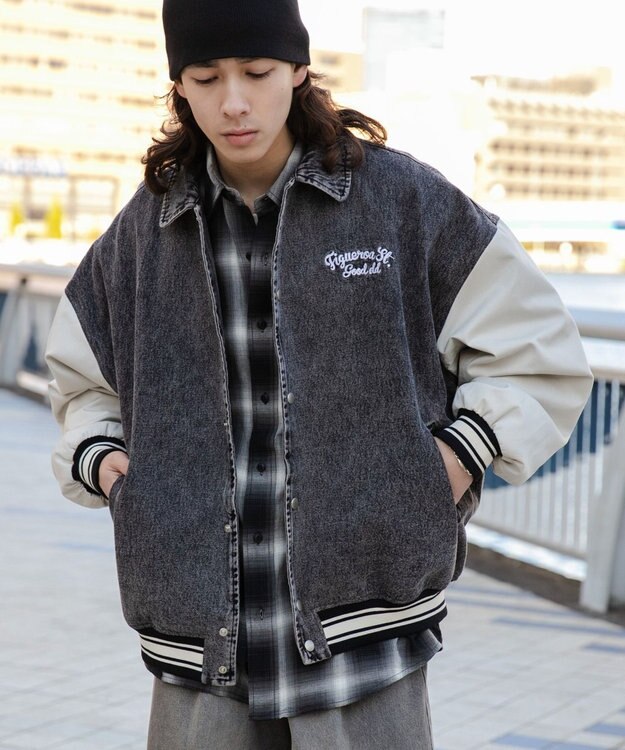 WEGO デニムスタジャン ブラックその他