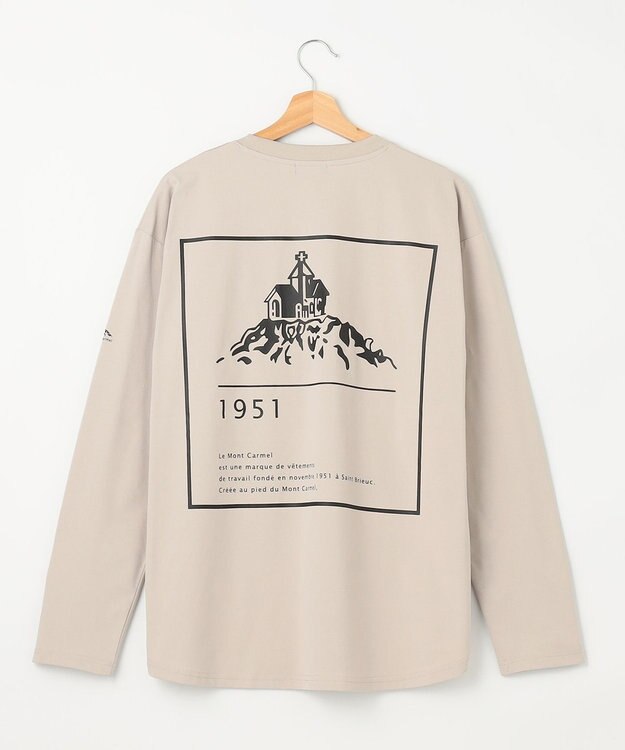 SHARE PARK MENS 【UVカット・吸水速乾・ストレッチ・軽量 】ＺＩＰポケットＴシャツ（L・XLサイズ） ベージュ系